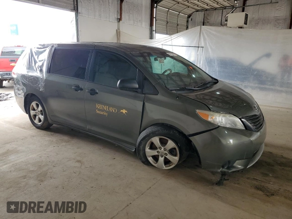 2013 Toyota Sienna L with VIN 5TDZK3DC7DS336061, listed as a Copart auction lot 50715775 with 111,615 mi miles and Salvage Title. Bid and sale history available at carsss.com. Image 4.