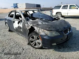 2009 BMW 5 Series 528i with VIN WBANU53509C119867, listed as a Copart auction lot 44187515 with Not Provided miles and Non Repairable. Bid and sale history available at carsss.com. Image 10.