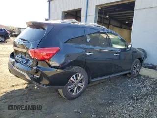 2019 Nissan Pathfinder S with VIN 5N1DR2MM5KC593108, listed as a Copart auction lot 53048995 with 104,517 mi miles and Salvage title. Bid and sale history available at DreamBid. Image 3.