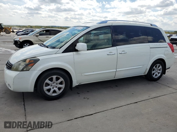 2008 Nissan Quest with VIN 5N1BV28U18N104617, listed as a Copart auction lot 69333144 with 172,432 mi miles and Salvage Title. Bid and sale history available at carsss.com. Image 1.