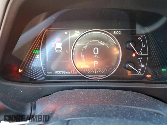 2019 Lexus UX 250h with VIN JTHU9JBH6K2013440, listed as a Copart auction lot 48181415 with 103,788 mi miles and Salvage title. Bid and sale history available at DreamBid. Image 9.