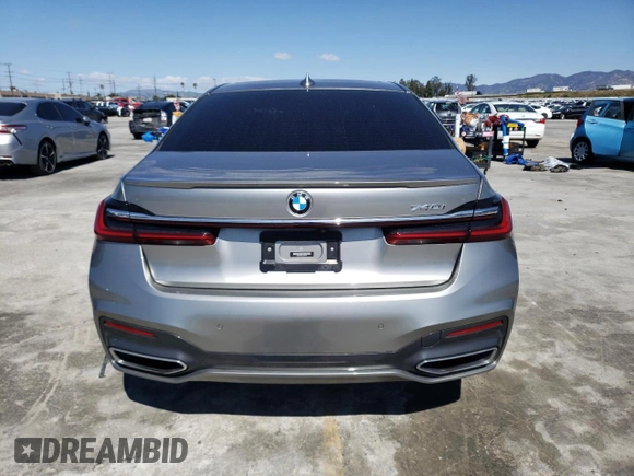 2020 BMW 7 Series 740i with VIN WBA7T2C01LGF96731, listed as a Copart auction lot 47431263 with 43,741 mi miles. Bid and sale history available at carsss.com. Image 6.