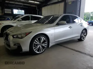 2018 Infiniti Q50 Luxe with VIN JN1EV7AR1JM445275, listed as a Copart auction lot 67014385 with 138,884 mi miles and Clean title. Bid and sale history available at DreamBid. Image 1.
