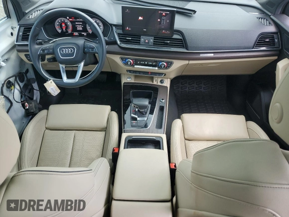 2022 Audi Q5 Sportback S line Premium Plus with VIN WA15AAFY2N2049972, listed as a Copart auction lot 56050245 with 42,730 mi miles and Salvage title. Bid and sale history available at DreamBid. Image 8.
