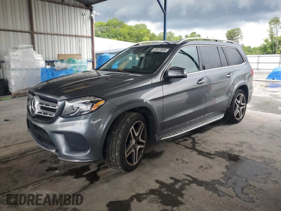 2017 Mercedes-Benz GLS 550 with VIN 4JGDF7DE0HA852820, listed as a Copart auction lot 60523685 with 177,152 mi miles and Clean title. Bid and sale history available at DreamBid. Image 1.