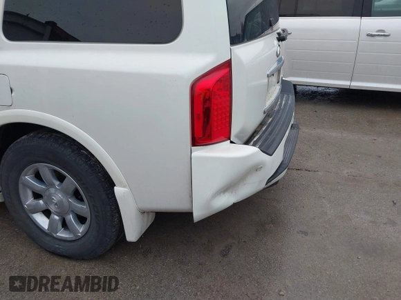 2007 Infiniti QX56 with VIN 5N3AA08A17N802779, listed as a IAAI auction lot 41461156 with 148,006 mi miles. Bid and sale history available at carsss.com. Image 6.