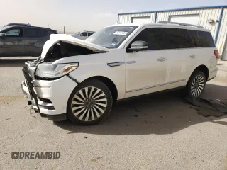 2018 Lincoln Navigator Reserve z VIN 5LMJJ2LT7JEL03051, wystawiony jako Copart lot #46477105 z przebiegiem Nie podano mil oraz Szkoda całkowita • Salvage title. Historia ofert i sprzedaży dostępna na DreamBid. Obrazek 1.