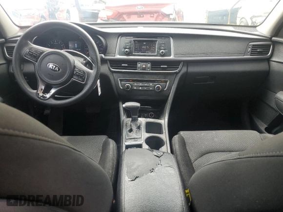 2016 Kia Optima LX with VIN 5XXGT4L35GG041185, listed as a Copart auction lot 50171935 with 165,619 mi miles and Salvage title. Bid and sale history available at DreamBid. Image 8.