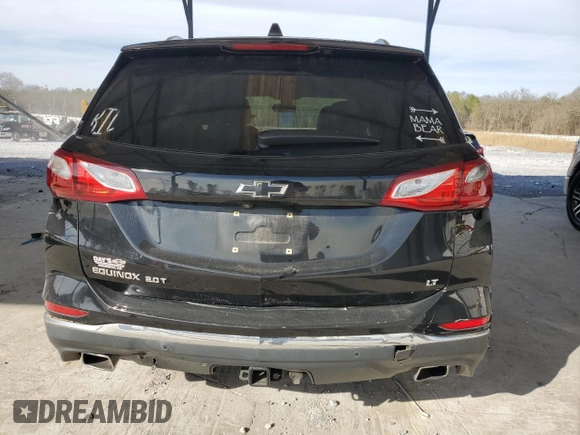 2020 Chevrolet Equinox LT with VIN 2GNAXLEX4L6189116, listed as a Copart auction lot 45707755 with 81,495 mi miles and Salvage Title. Bid and sale history available at carsss.com. Image 6.