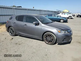 2013 Lexus CT 200h with VIN JTHKD5BH7D2165971, listed as a Copart auction lot 62601165 with 96,848 mi miles and Salvage title. Bid and sale history available at DreamBid. Image 4.