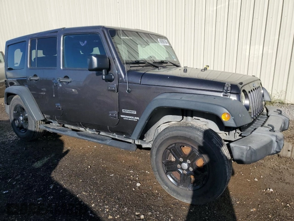 2016 Jeep Wrangler Unlimited Sport with VIN 1C4BJWDG4GL210206, listed as a Copart auction lot 80988164 with 101,544 mi miles and Salvage Title. Bid and sale history available at DreamBid. Image 4.