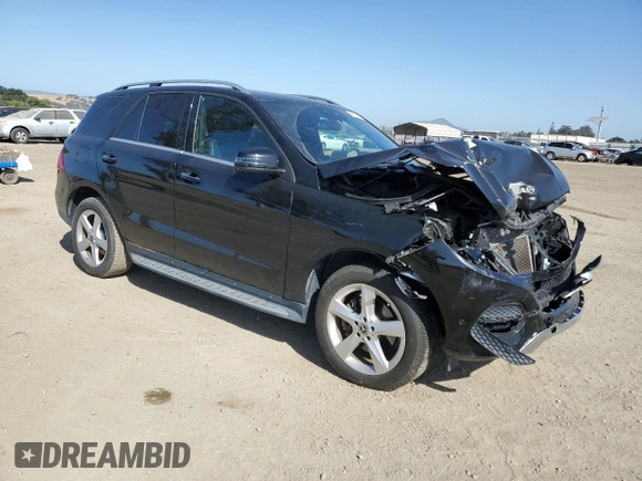 2018 Mercedes-Benz GLE 350 with VIN 4JGDA5HB0JB093461, listed as a Copart auction lot 60826815 with 65,010 mi miles and Salvage title. Bid and sale history available at DreamBid. Image 4.