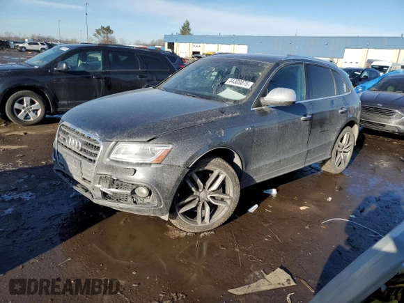 2016 Audi SQ5 3.0T Technik with VIN WA1LCAFPXGA081750, listed as a Copart auction lot 44308075 with 84,983 mi miles and Clean Title. Bid and sale history available at carsss.com. Image 1.