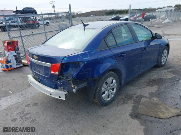 2013 Chevrolet Cruze LS with VIN 1G1PA5SGXD7118064, listed as a IAAI auction lot 41596937 with 89,529 mi miles. Bid and sale history available at carsss.com. Image 4.