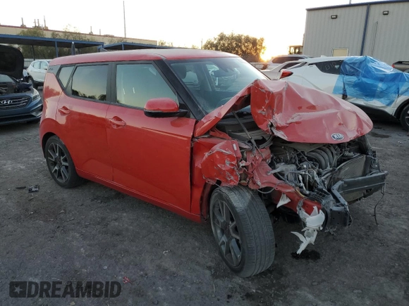 2021 Kia Soul GT-Line with VIN KNDJ63AU1M7140920, listed as a Copart auction lot 87373414 with 32,274 mi miles and Salvage Title. Bid and sale history available at DreamBid. Image 4.