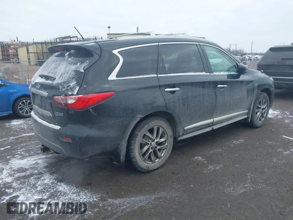 2015 Infiniti QX60 z VIN 5N1AL0MM7FC524175, wystawiony jako IAAI lot #41417720 z przebiegiem 124 622 mil mil oraz . Historia ofert i sprzedaży dostępna na DreamBid. Obrazek 4.