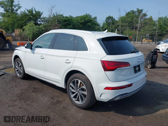 2021 Audi Q5 Premium Plus z VIN WA1BAAFYXM2050028, wystawiony jako IAAI lot #42479898 z przebiegiem 39 015 mil mil oraz . Historia ofert i sprzedaży dostępna na DreamBid. Obrazek 3.
