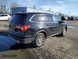 2019 Honda Pilot EX-L with VIN 5FNYF6H5XKB018806, listed as a Copart auction lot 46866285 with 74,625 mi miles and Salvage Title. Bid and sale history available at carsss.com. Image 3.