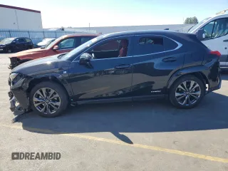 2022 Lexus UX 250h F Sport with VIN JTHE9JBH8N2058372, listed as a Copart auction lot 74527224 with 28,876 mi miles and Salvage Title. Bid and sale history available at DreamBid. Image 1.