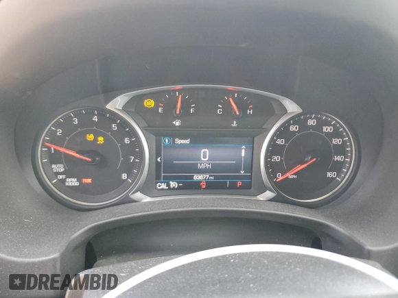 2020 GMC Terrain SLE with VIN 3GKALTEVXLL127559, listed as a Copart auction lot 54295035 with 63,677 mi miles and Salvage Title. Bid and sale history available at carsss.com. Image 9.
