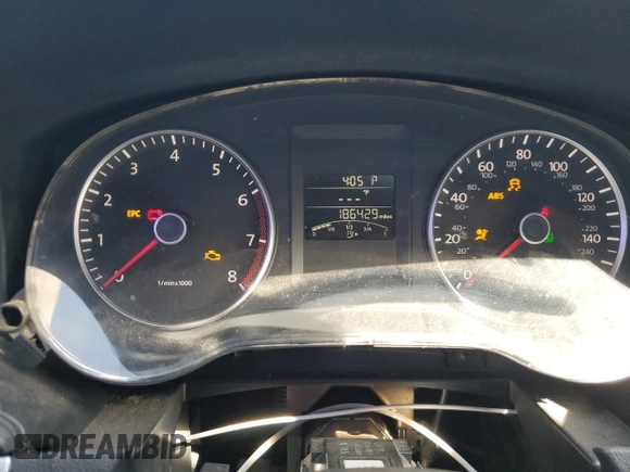 2013 Volkswagen Jetta Sedan SE with VIN 3VWDP7AJ4DM427114, listed as a Copart auction lot 52038615 with 186,429 mi miles and Salvage Title. Bid and sale history available at carsss.com. Image 9.