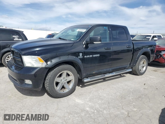 2012 Ram 1500 Sport with VIN 1C6RD7MT0CS340001, listed as a Copart auction lot 48893045 with 178,048 mi miles and Salvage Title. Bid and sale history available at carsss.com. Image 1.
