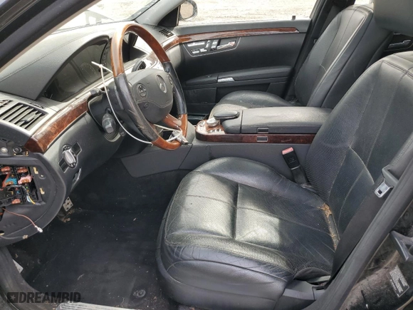 2009 Mercedes-Benz S-Class 5.5L V8 with VIN WDDNG86X19A259355, listed as a Copart auction lot 51945715 with 153,488 mi miles and Salvage Title. Bid and sale history available at carsss.com. Image 7.