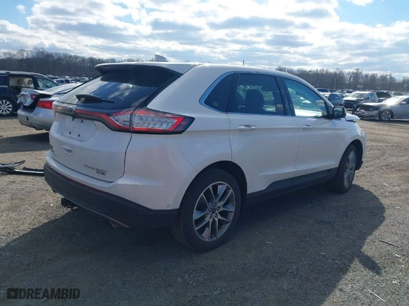 2015 Ford Edge Titanium with VIN 2FMPK4K99FBB70338, listed as a IAAI auction lot 41690665 with 34,958 mi miles. Bid and sale history available at carsss.com. Image 4.