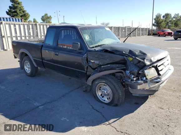 1997 Ford Ranger XLT with VIN 1FTCR15X2VPA50685, listed as a Copart auction lot 81790574 with 128,458 mi miles and Salvage Title. Bid and sale history available at DreamBid. Image 4.
