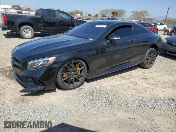 2018 Mercedes-Benz S-Class S 560 with VIN WDDXJ8GB7JA035377, listed as a Copart auction lot 49506415 with 55,535 mi miles and Salvage Title. Bid and sale history available at carsss.com. Image 1.