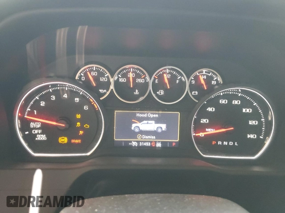 2021 Chevrolet Silverado 1500 RST with VIN 1GCRYEED4MZ147979, listed as a Copart auction lot 74992624 with 31,453 mi miles and Salvage Title. Bid and sale history available at DreamBid. Image 9.