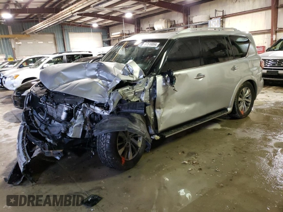 2017 Infiniti QX80 with VIN JN8AZ2NE3H9154840, listed as a Copart auction lot 37510004 with 0 mi miles. Bid and sale history available at carsss.com. Image 1.