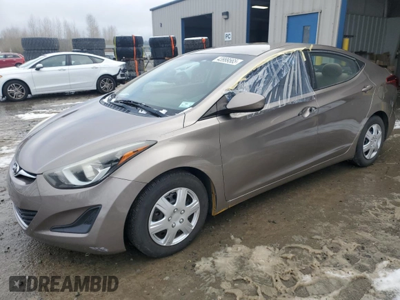 2016 Hyundai Elantra SE z VIN 5NPDH4AE2GH708016, wystawiony jako Copart lot #43999565 z przebiegiem 118 026 mil mil oraz Czysty tytuł • Clean title. Historia ofert i sprzedaży dostępna na DreamBid. Obrazek 1.