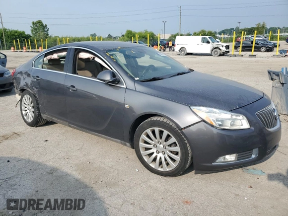 2011 Buick Regal CXL RL1 with VIN W04GN5EC2B1004266, listed as a Copart auction lot 60624725 with 139,906 mi miles and Salvage title. Bid and sale history available at DreamBid. Image 4.