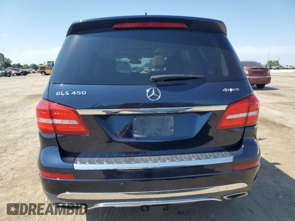 2017 Mercedes-Benz GLS 450 with VIN 4JGDF6EE4HA922070, listed as a Copart auction lot 54575704 with 80,986 mi miles and Non Repairable. Bid and sale history available at DreamBid. Image 6.