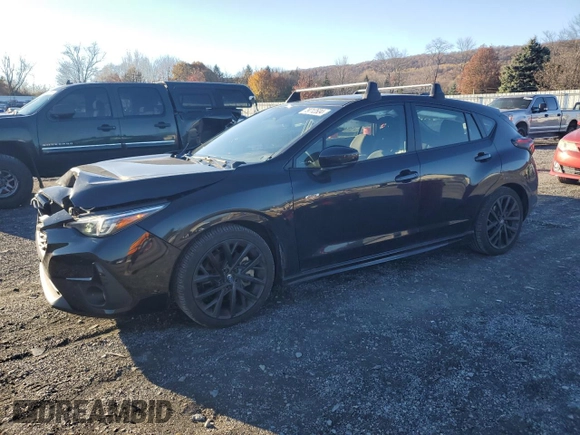 2024 Subaru Impreza RS with VIN JF1GUHJC3R8268006, listed as a Copart auction lot 79712534 with 14,942 mi miles and Salvage Title. Bid and sale history available at carsss.com. Image 1.