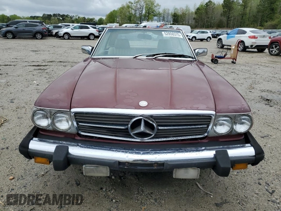 1982 Mercedes-Benz 380 with VIN WDBBA45A9CB018180, listed as a Copart auction lot 52850375 with 100,408 mi miles and Clean Title. Bid and sale history available at carsss.com. Image 5.