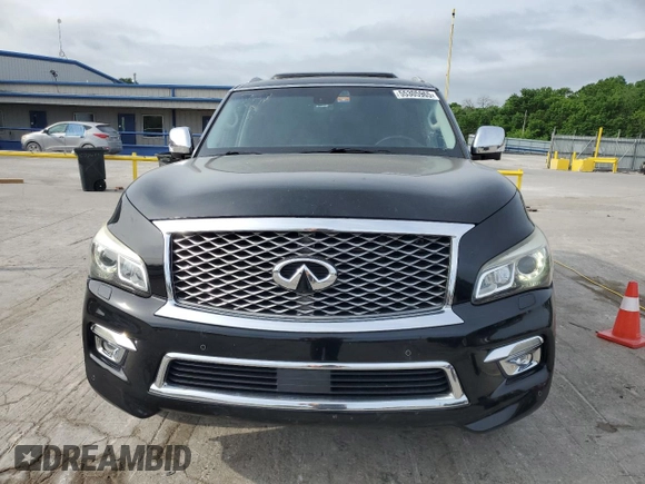 2015 Infiniti QX80 z VIN JN8AZ2ND5F9770320, wystawiony jako Copart lot #55305965 z przebiegiem 168 832 mil mil oraz Czysty tytuł • Clean title. Historia ofert i sprzedaży dostępna na DreamBid. Obrazek 5.