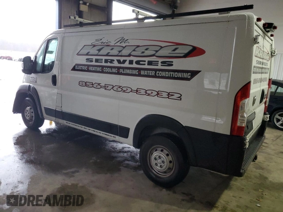 2021 Ram ProMaster Cargo with VIN 3C6LRVVGXME579279, listed as a Copart auction lot 83981944 with 76,202 mi miles and Salvage Title. Bid and sale history available at DreamBid. Image 2.