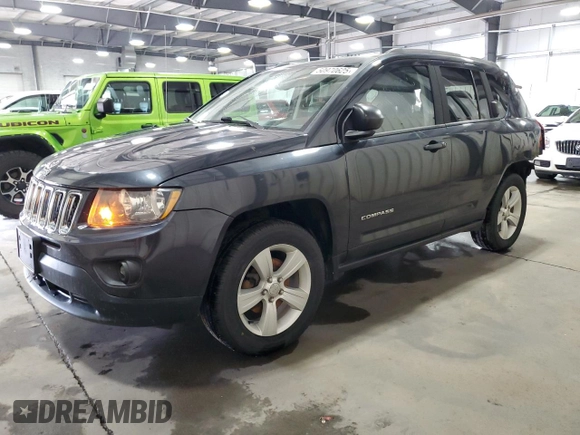 2014 Jeep Compass Sport with VIN 1C4NJDBB3ED793061, listed as a Copart auction lot 50970625 with 146,113 mi miles and Salvage Title. Bid and sale history available at carsss.com. Image 1.
