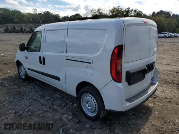2022 Ram ProMaster City Cargo Tradesman with VIN ZFBHRFAB6N6X11883, listed as a Copart auction lot 74130934 with 2,110 mi miles and Salvage Title. Bid and sale history available at DreamBid. Image 2.