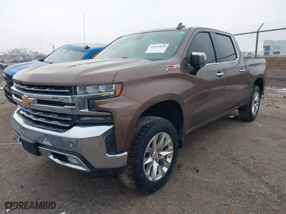 2019 Chevrolet Silverado 1500 LTZ with VIN 3GCUYGEL9KG228891, listed as a IAAI auction lot 41053828 with 61,684 mi miles. Bid and sale history available at carsss.com. Image 18.