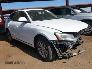 2013 Audi Q5 Premium Plus with VIN WA1LFAFP5DA058668, listed as a IAAI auction lot 41725352 with 133,183 mi miles and . Bid and sale history available at DreamBid. Image 1.