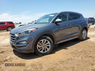 2018 Hyundai Tucson SEL z VIN KM8J33A40JU746548, wystawiony jako Copart lot #59587315 z przebiegiem 70 186 mil mil oraz Szkoda całkowita • Salvage title. Historia ofert i sprzedaży dostępna na DreamBid. Obrazek 1.