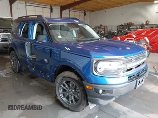 2023 Ford Bronco Sport Big Bend with VIN 3FMCR9B6XPRD01504, listed as a IAAI auction lot 42299596 with 23,215 mi miles and . Bid and sale history available at DreamBid. Image 1.