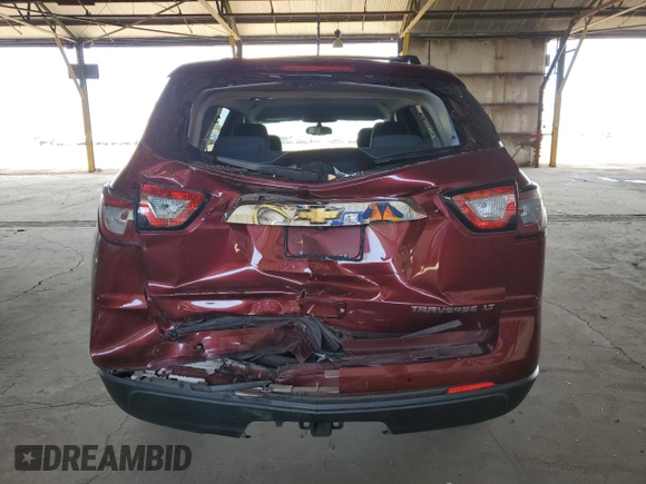 2015 Chevrolet Traverse LT with VIN 1GNKRGKD8FJ280283, listed as a Copart auction lot 54553215 with 103,515 mi miles and Salvage Title. Bid and sale history available at carsss.com. Image 6.