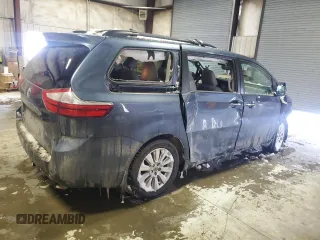 2015 Toyota Sienna Ltd with VIN 5TDDK3DC3FS105560, listed as a Copart auction lot 44848245 with 118,518 mi miles and Salvage Title. Bid and sale history available at carsss.com. Image 3.