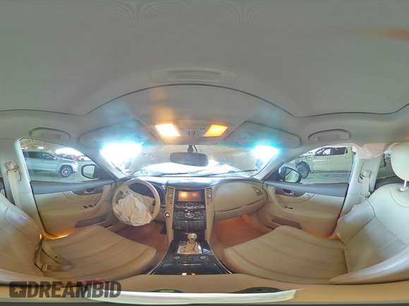 2015 Infiniti QX70 with VIN JN8CS1MU5FM381036, listed as a Copart auction lot 54107975 with Not Provided miles and Salvage Title. Bid and sale history available at DreamBid. Image 13.
