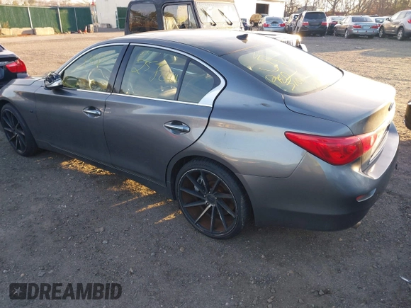 2014 Infiniti Q50 Sport with VIN JN1BV7AR0EM689590, listed as a IAAI auction lot 41766451 with Not Provided miles and . Bid and sale history available at DreamBid. Image 3.