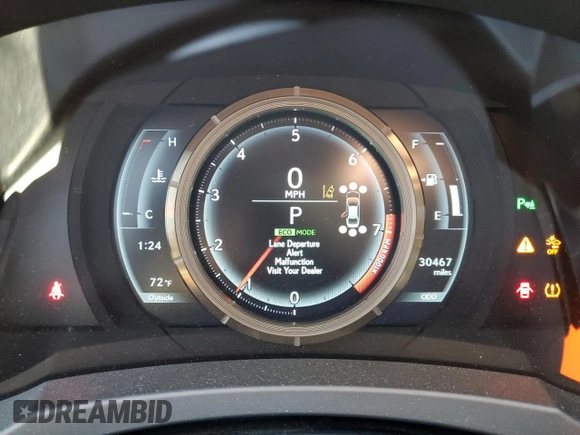 2018 Lexus IS 350 with VIN JTHBZ1D22J5033505, listed as a Copart auction lot 81180994 with 30,467 mi miles and Salvage title. Bid and sale history available at DreamBid. Image 9.